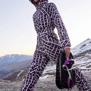 Free People All Prepped Printed Ski Suit Size Large